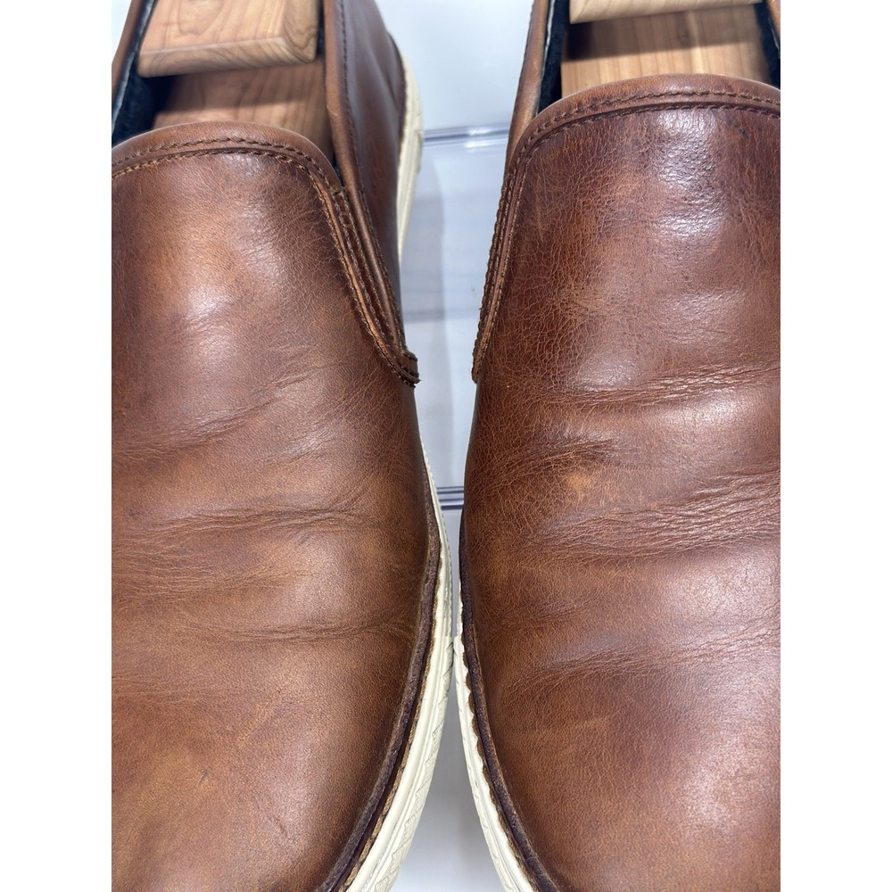 Frye Gates Slip On Brown Leather Loafer Sneakers Casual Shoes Men's Size 11.5 - Picture 5 of 11